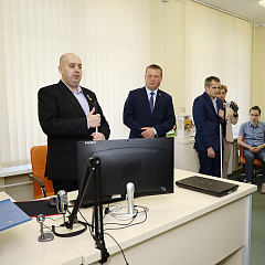 Сяргей Хаменка павіншаваў з Днём ведаў навучэнцаў Мінскага дзяржаўнага каледжа лічбавых тэхналогій