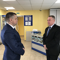 Гендырэктар РУП "БелЮрЗабеспячэнне" наведаў Гомельскі філіял прадпрыемства