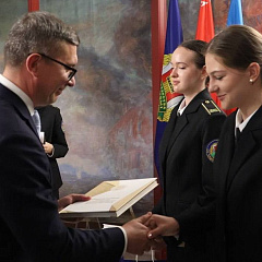 Церемония посвящения в класс органов принудительного исполнения прошла в Брестской крепости