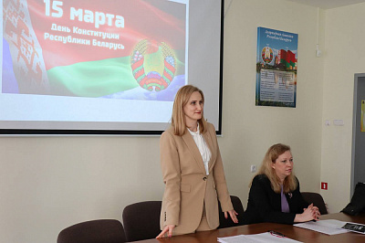 Жаночы актыў Мінюста правёў урок гістарычнай памяці ў ліцэі МУС