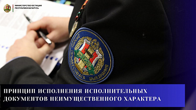 Принцип исполнения исполнительных документов неимущественного характера