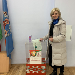 Кіраўніцтва і работнікі Міністэрства юстыцыі актыўна ўключыліся ў датэрміновае галасаванне на рэферэндуме