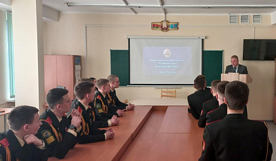 Школа актыўнага грамадзяніна. Алег Кот у Мінскім гарадскім кадэцкім вучылішчы