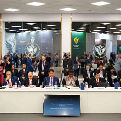 Беларуская дэлегацыя на ХІ Пецярбургскім міжнародным юрыдычным форуме. Дзень другі