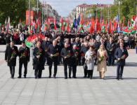 Возложение венков и цветов к монументу Победы в г.Минске