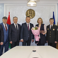 Высокай узнагароды Міністэрства юстыцыі ўдастоена старшыня БНП Наталля Барысенка