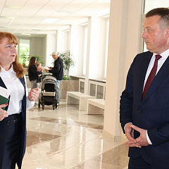 Сёння ў Лідзе з планавай працоўнай паездкай пабываў Міністр юстыцыі Сяргей Хаменка