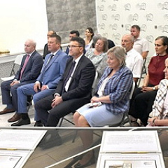 4 жніўня адбылася ўрачыстая цырымонія гашэння канверта з арыгінальнай маркай "100 гадоў архіўнай службе Беларусі" спецыяльным памятным штэмпелем