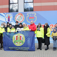 Каманда Міністэрства юстыцыі прыняла ўдзел у "Мінскай лыжні-2022"