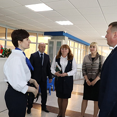 Сёння ў Лідзе з планавай працоўнай паездкай пабываў Міністр юстыцыі Сяргей Хаменка